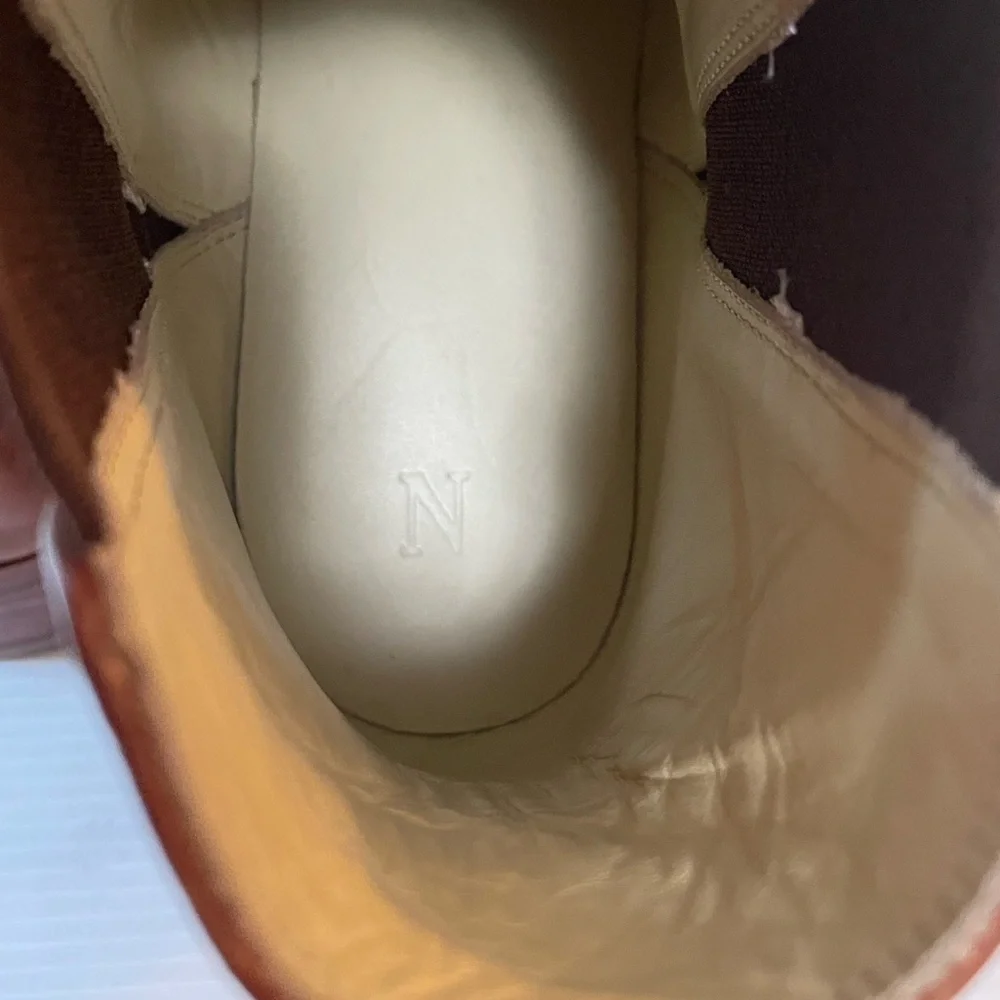 Nisolo Eva Everyday Chelsea Boots Brandy Brown Leather Size 9.5